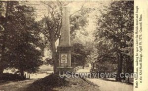 Battle Monument - Concord, Massachusetts MA