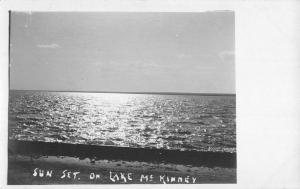 Lake McKinney Kansas Scenic Real Photo Antique Postcard K106039 