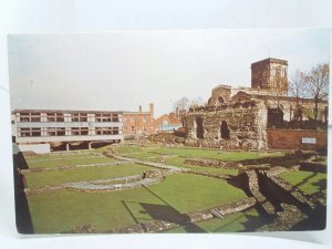 Museum of Archeology Leicester Jewry Wall Vintage Postcard 1970s