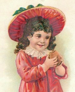 1880s Dougherty's New England Mince Meat Adorable Child P195