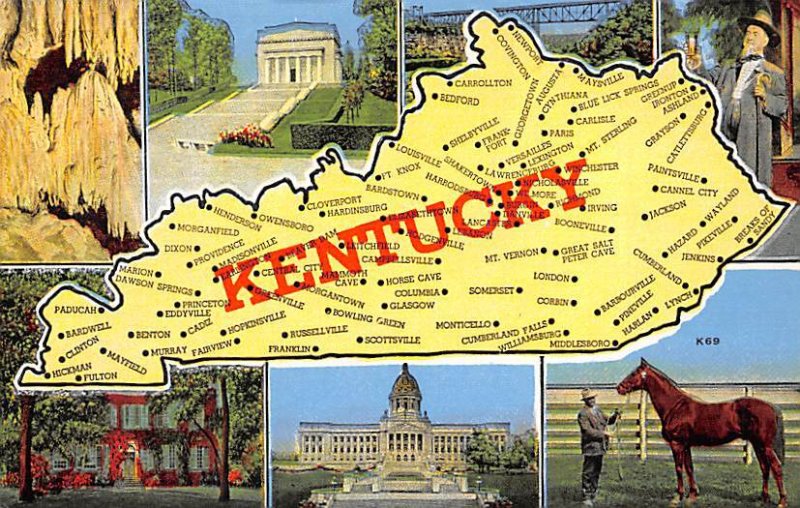 KY map KY State Map KY