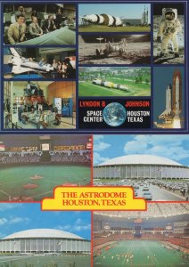 Lyndon B Johnson Space Centre Astrodome 2x Houston Postcard s