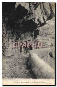 Old Postcard Road Clausonne Rocher de la Vierge