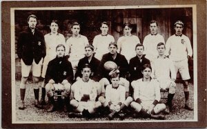 Denstone College 1906-07 Football Team School England RPPC Postcard G60 *as is