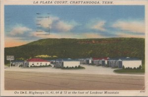 Postcard La Plaza Court Chattanooga TN 1952