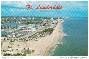 Florida Fort Lauderdale Aerial View Of The Beach