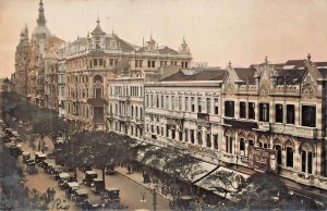 RIO de JANEIRO BRAZIL~AVENIDA RIO BRANCO-ELEVATED VIEW~1920s PHOTO POSTCARD