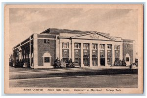 c1950's Ritchie Coliseum University of Maryland College Park MD Postcard