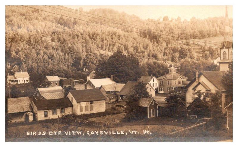 Aerial View of Gaysville Vermont ,  RPC