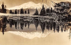 Mt. Shasta real photo Shasta Springs California Postcard