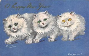 A Happy New Year Artist Louis Wain unused 