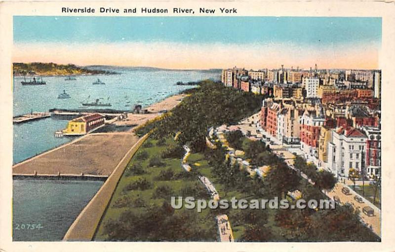 Riverside Drive, Hudson River New York City NY Unused