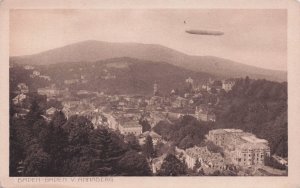 Baden Baden Airship Military Aviation German Antique Postcard