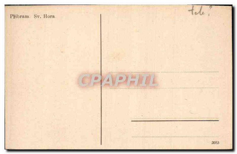 Old Postcard Hora Pribram