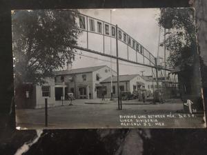 Mint Mexico Real Picture RPPC Postcard Dividing Line Mexico And Usa