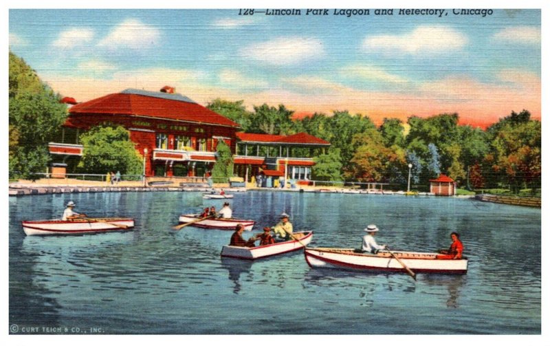 Illinois  Chicago Lincoln Park Lagoon and Refectory