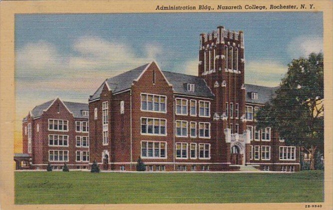 New York Rochester Administration Building Nazareth College Curteich