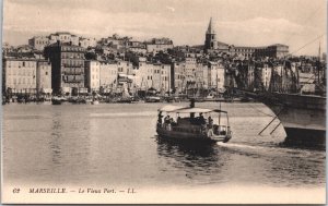 France Marseille Le Vieux Port Vintage Postcard 03.62