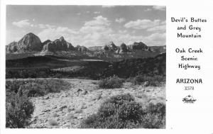 Arizona 1940s Frasher Devil's Buttes Gray Mountain Oak Creek RPPC POSTCARD 1536