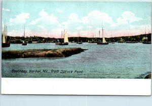 1910s Boothbay Harbor Maine from Spruce Point Postcard