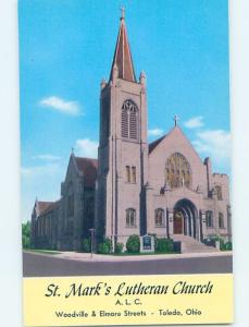 Unused Pre-1980 CHURCH SCENE Toledo Ohio OH G3595