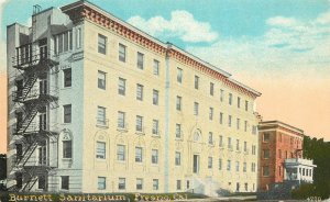 c1910s Postcard; Burnett Sanitarium, Fresno CA Fresno St & S Street, Unposted