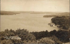 Lake Hopatcong New Jersey NJ From Col. Green's WJ Harris Real Photo Postcard