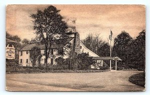 BERNARDSVILLE, NJ New Jersey ~ OLD MILL INN  1940 w/ MAP Roadside Postcard