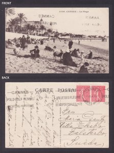 FRANCE, Postcard, Cannes, The Beach