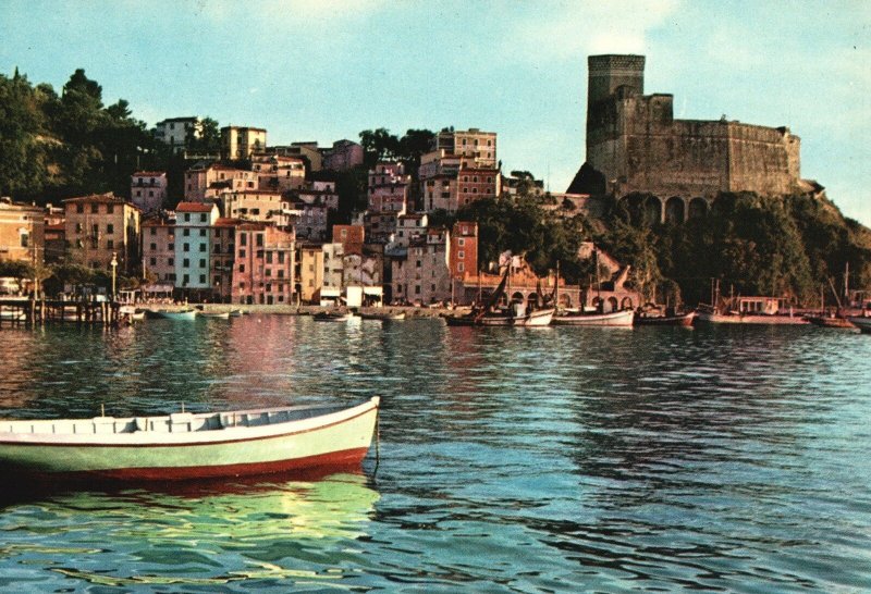 Vintage Postcard  Luci E Colori D'Italiana Golfo De La Spezia Lerici Italy