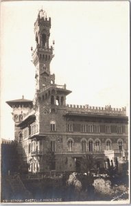 Italy Genova Castello Mackenzie Genoa Vintage RPPC 03.19