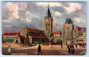 TUCK Oilette~Eisenach KARLSPLATZ Germany signed Postcard