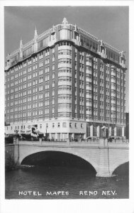 Hotel Mapes Reno Nevada 1950s RPPC Photo Postcard 21-233