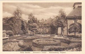 Virginia Williamsburg Holly Garden Governors Palace Albertype