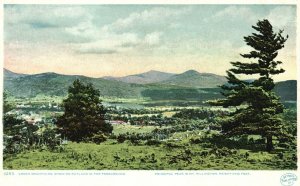 Vermont VT, Green Mountain Showing Rutland in the Foreground, Vintage Postcard