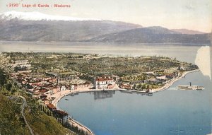Navigation & sailing themed vintage postcard Garda lake Maderno cruise ship