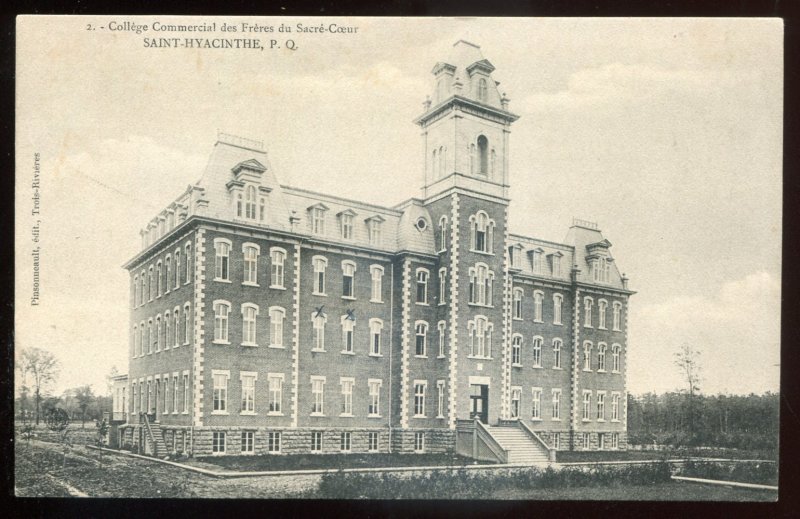 h2214 - ST. HYACINTHE Quebec Postcard 1910s College by Pinsonneault