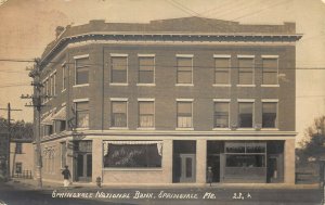 Springvale ME National Bank and Post Office Real Photo Postcard