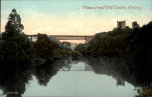 Fermoy Ireland Viaduct and Old Castle c1910 Vintage Postcard