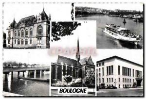 Old Postcard Different aspects of Boulogne sur Seine (Seine)