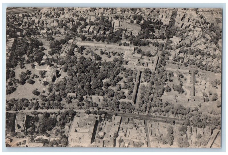 c1950 The Armory Home Of Springfield Rifle Aerial View Springfield MA Postcard