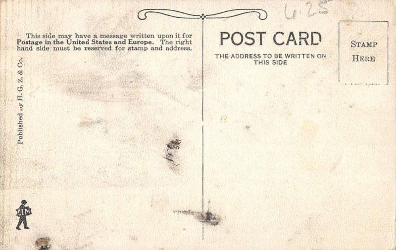 gillette pennsylvania L4832 antique postcard