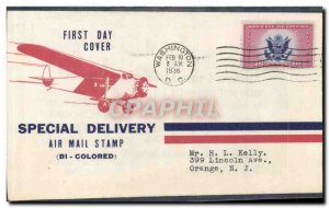 Letter FDC Special Delivery Washington February 10, 1936