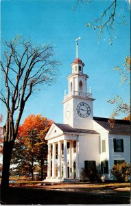 S Congregational Church Kennebunkport Maine Postcard PM York Beach ME Cancel WOB 