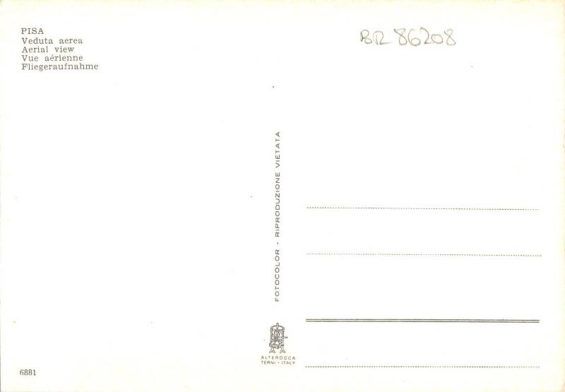 BR86208 pisa veduta aerea italy