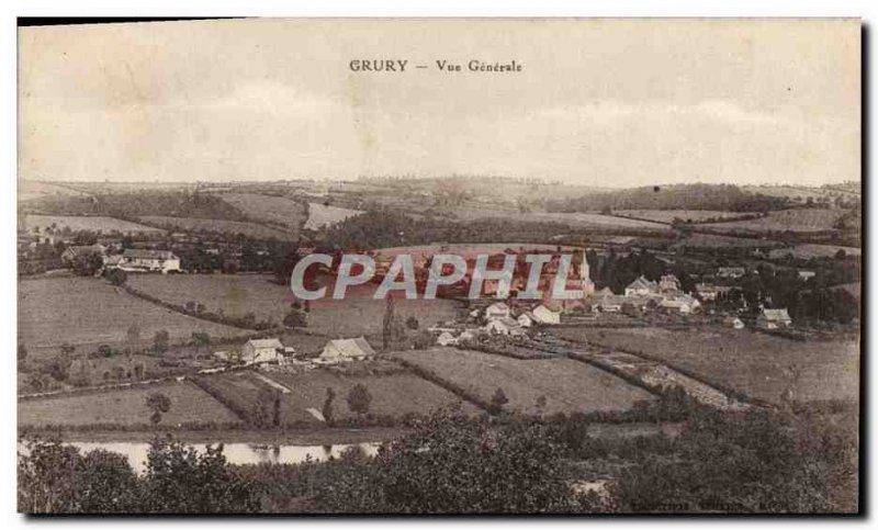 Postcard Old Grury Vue Generale