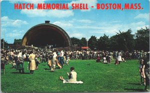 USA Hatch Memorial Shell Boston Massachusetts Chrome Postcard 09.52