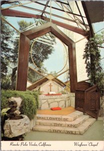 Postcard CA - Rancho Palos Verdes - The Wayfarer's Chapel
