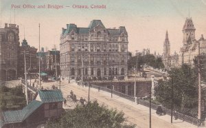 OTTAWA, Ontario, Canada, PU-1907; Post Office And Bridges
