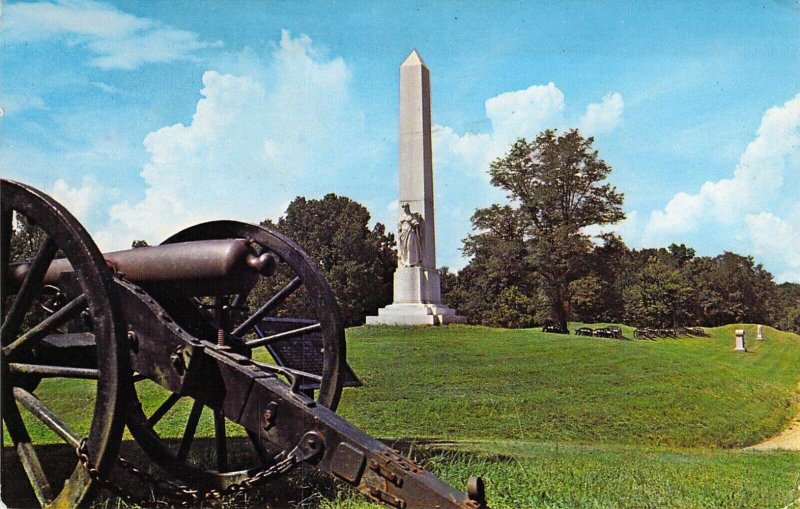 Chrome Era, Civil War,  Michigan Memorial, Vicksburg, Military Park,Old Postcard